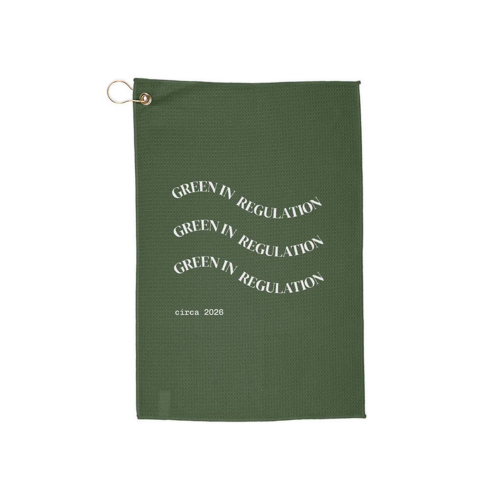 Green In Regulation Golf Towel