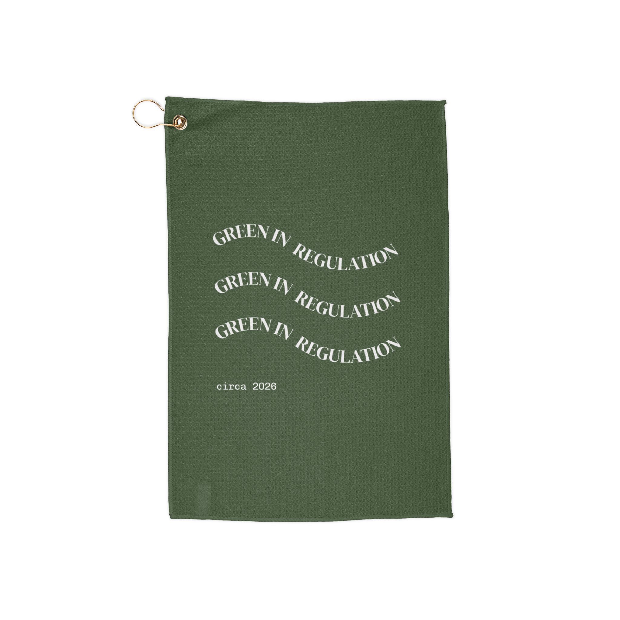 Green In Regulation Golf Towel